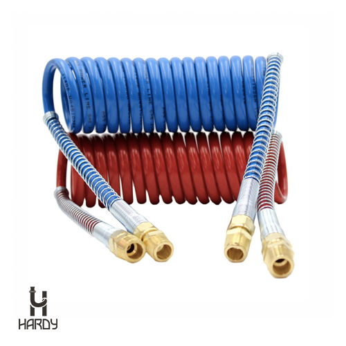 MANGUERA ESPIRALADA NYLON C/TERMINALES DE BRONCE